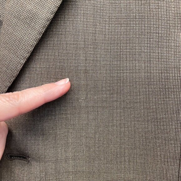 Canali Super 120s Wool Suit Mens 56R Brown 35x29 Pleated Pants 2-Piece - Picture 5 of 16